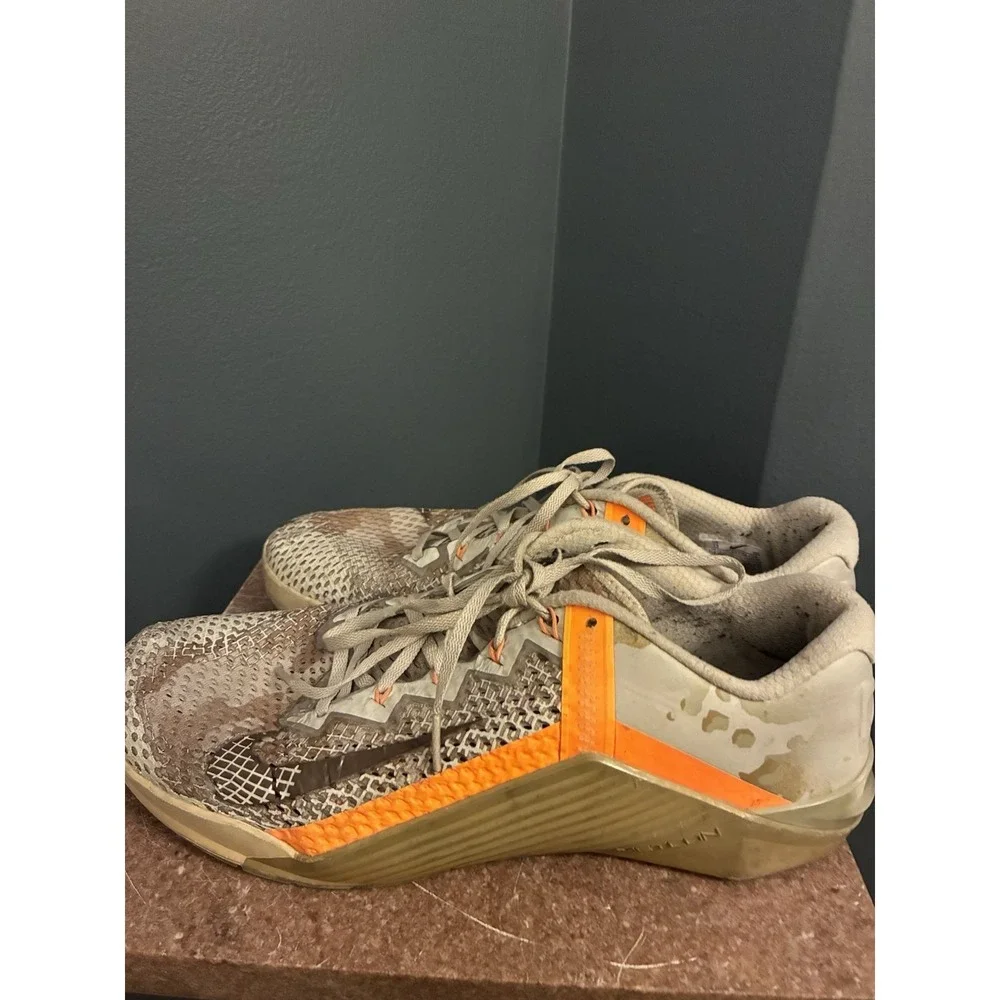 Nike Metcon 6 Yukon Brown Camo Orange Men's Training Shoes CK9388-028 Size 13